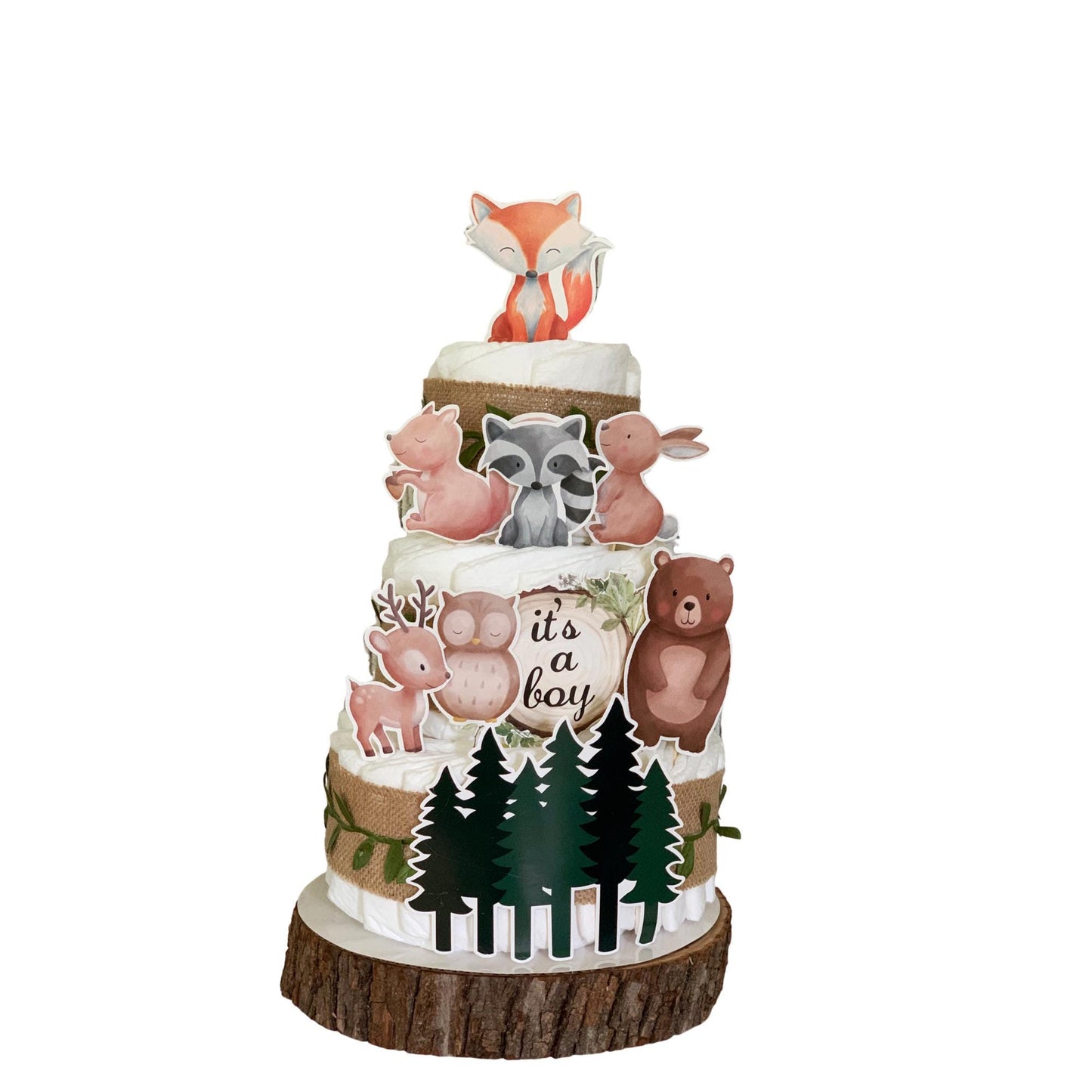Woodland Animals Baby Shower Party Kit-Woodland Creatures Baby Shower Decorations-Woodland Baby Shower Centerpieces-Woodland Party Package