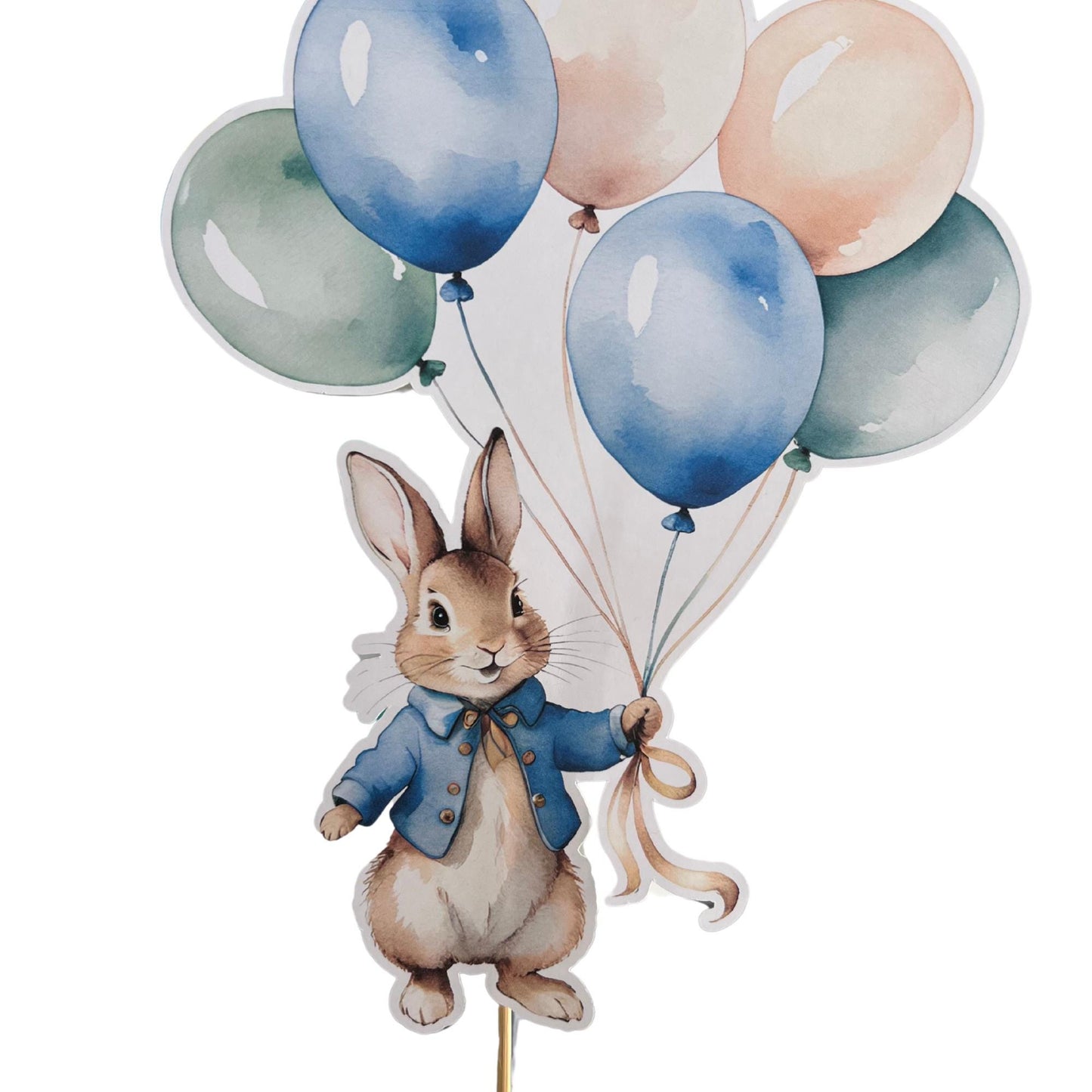 Peter Rabbit Inspired Cake Topper-Peter Rabbit Inspired Baby Shower-Peter Rabbit Inspire Birthday Party Cake Topper