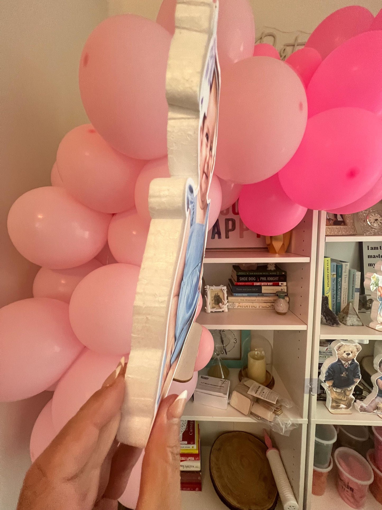 Birthday Tabletop Props, Custom Photo Centerpieces, DIY Birthday Table Decorations, 1" Thick Foam Birthday Table Decor