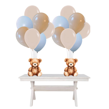We Can Bearly Wait Baby Shower Balloon Centerpieces-Teddy Bear Baby Shower Centerpiece-Cute Bear Baby Shower Table Decorations
