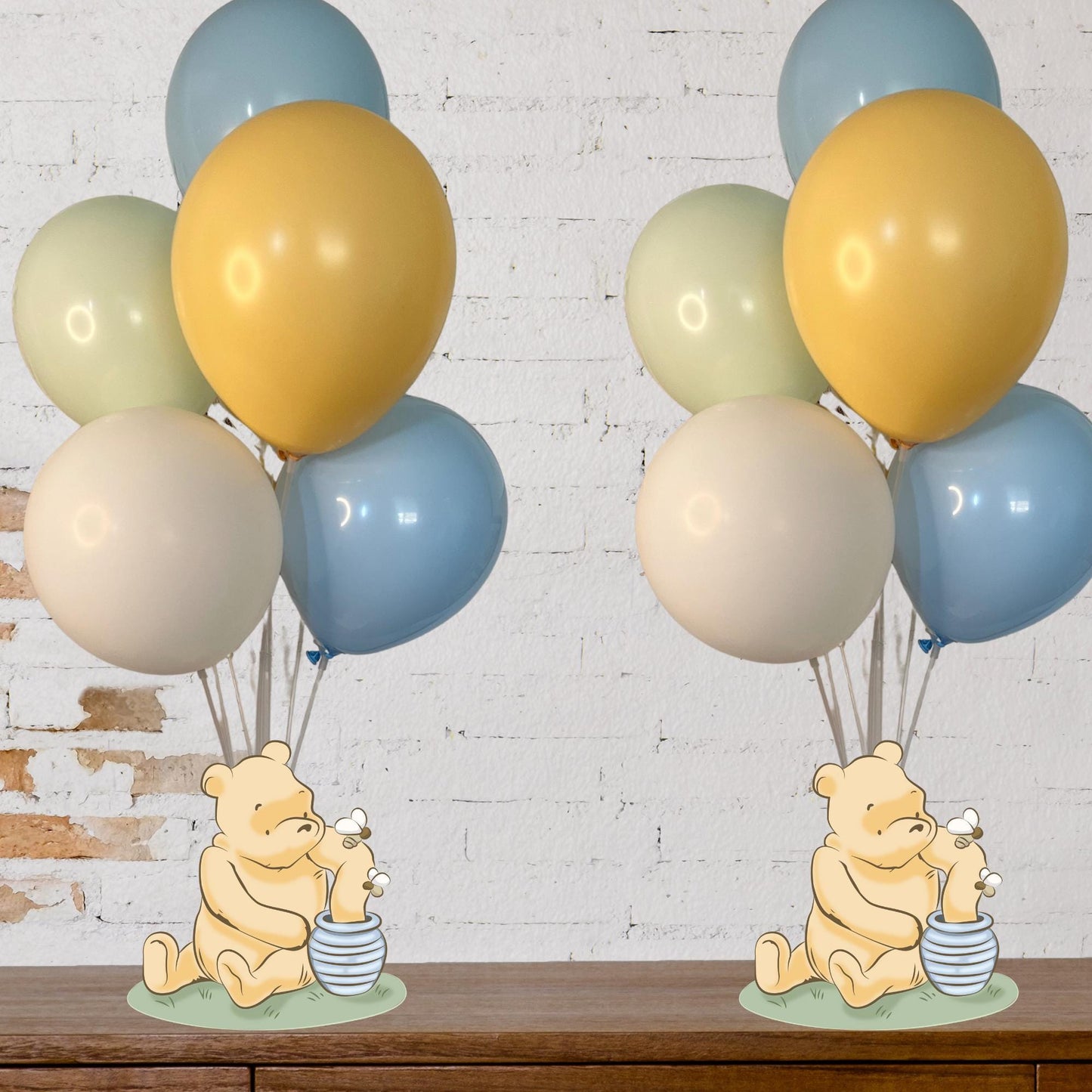 Winnie the Pooh Baby Shower Balloon Centerpiece Set
