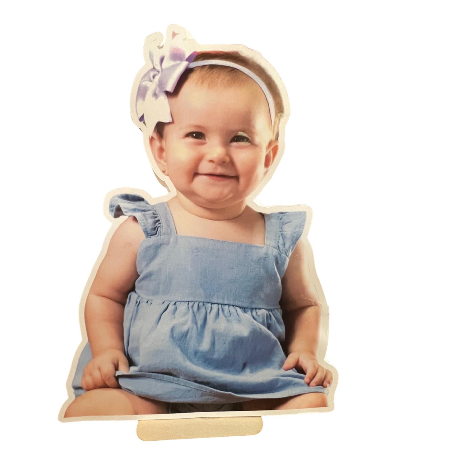 Birthday Tabletop Props, Custom Photo Centerpieces, DIY Birthday Table Decorations, 1" Thick Foam Birthday Table Decor