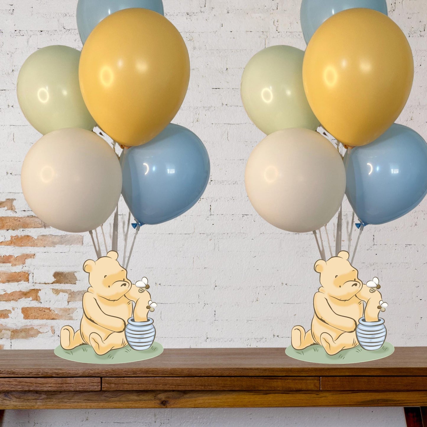 Winnie the Pooh Baby Shower Balloon Centerpiece Set
