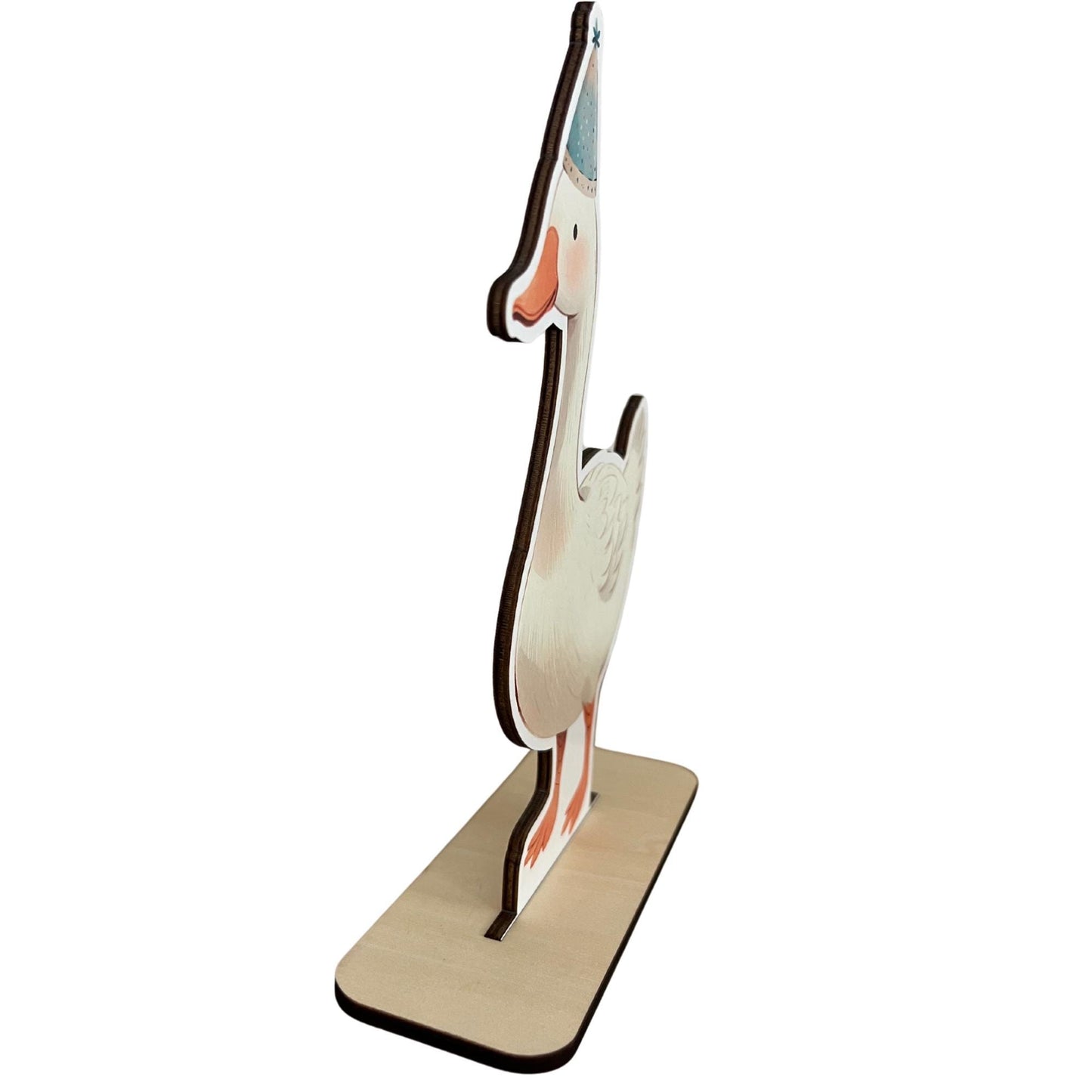 One Silly Goose Wooden Cutout - Goose Centerpiece - Baby Shower - Birthday - Goose Wooden Stand