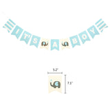 Elephant Baby Shower Party Supplies in Blue and Gray, Little Peanut Decorations