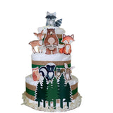 Mega Woodland Party Diaper Cake Kit-Woodland Baby Shower Decorations-Virtual Baby Shower