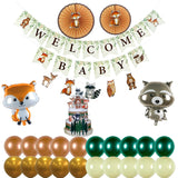Mega Woodland Party Diaper Cake Kit-Woodland Baby Shower Decorations-Virtual Baby Shower