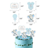 Elephant Baby Shower in Blue and Grey Party Package, Elephant Baby Shower for Boy Complete Kit, Boy Baby Shower in Blue and Gray